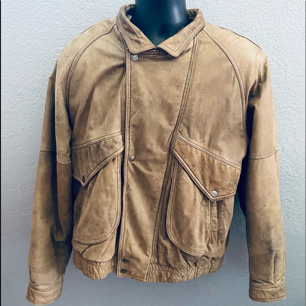 Vintage Adler Type 7999 Military Distressed Jacket w/ Awesome US Map Lining - L